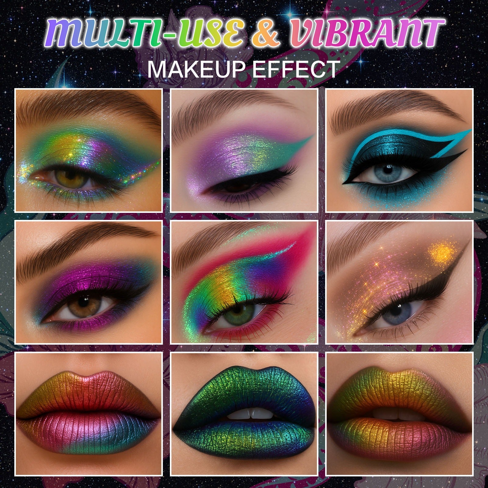 UCANBE 10 Colors Chameleon Eyeshadow Palette Solar Python 7g