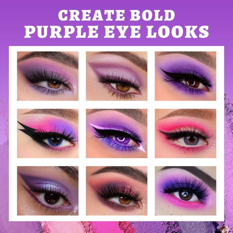 15 Colors Eyeshadow Palette Purple Witch 10.8g