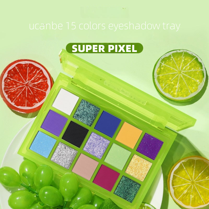 UCANBE 15 Colors Eyeshadow Palette Super Pixel 720mg*15