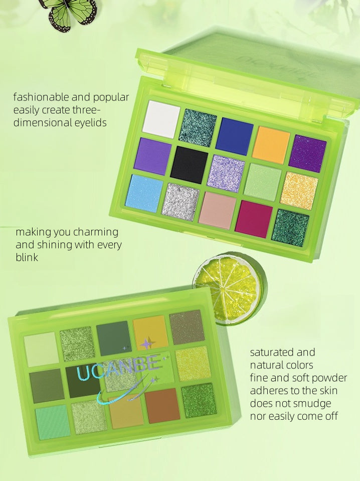 UCANBE 15 Colors Eyeshadow Palette Super Pixel 720mg*15