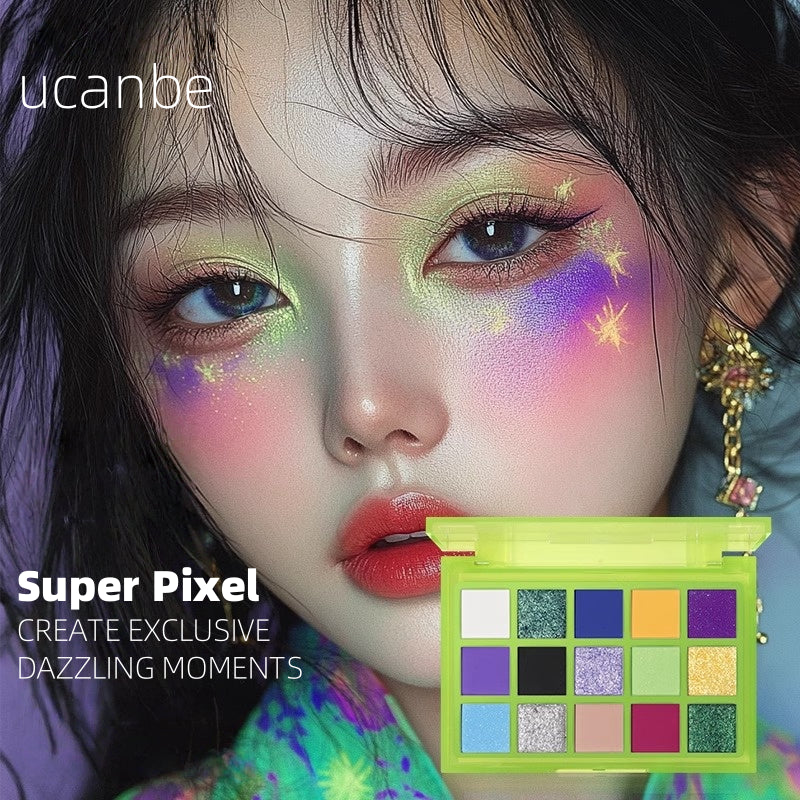 UCANBE 15 Colors Eyeshadow Palette Super Pixel 720mg*15