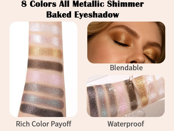 8-Color Baked Eyeshadow 9.5g