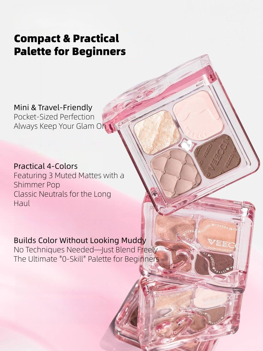 Veecci - Classic Scheme 4 Colors Eyeshadow 4.6g