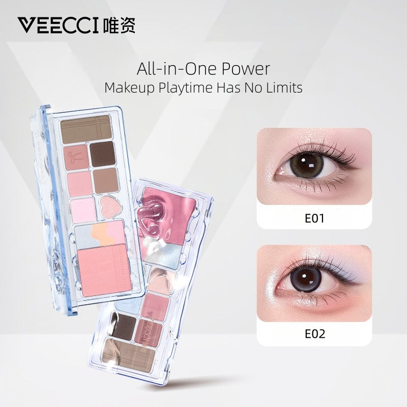 Veecci - Color Block Multi Function Eyeshadow Palette 11g