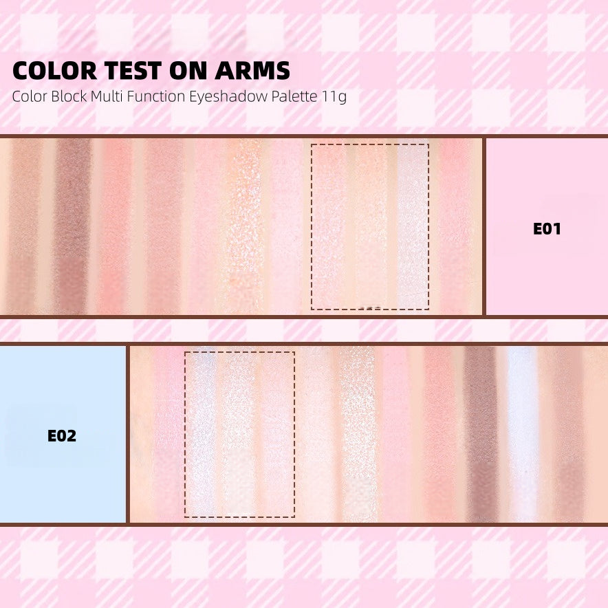 Color Block Multi Function Eyeshadow Palette 11g