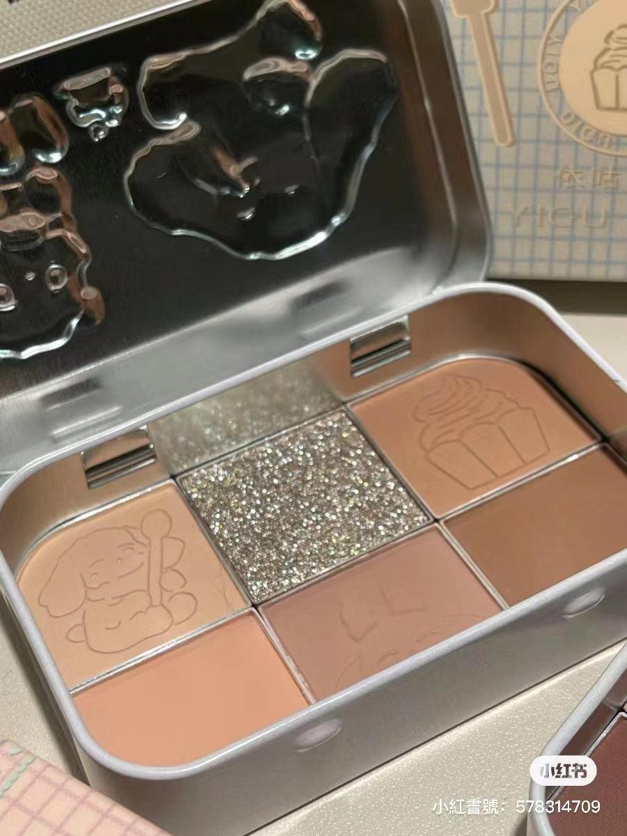 YIGUDIGU Candy Box Tea Party 6 Colors Eye Palette 18g