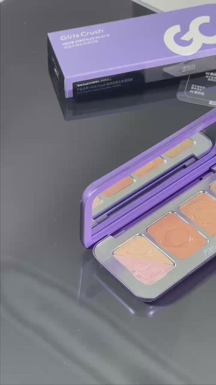 Load video: GirlsCrush Cream Concealer Palette 7.5g