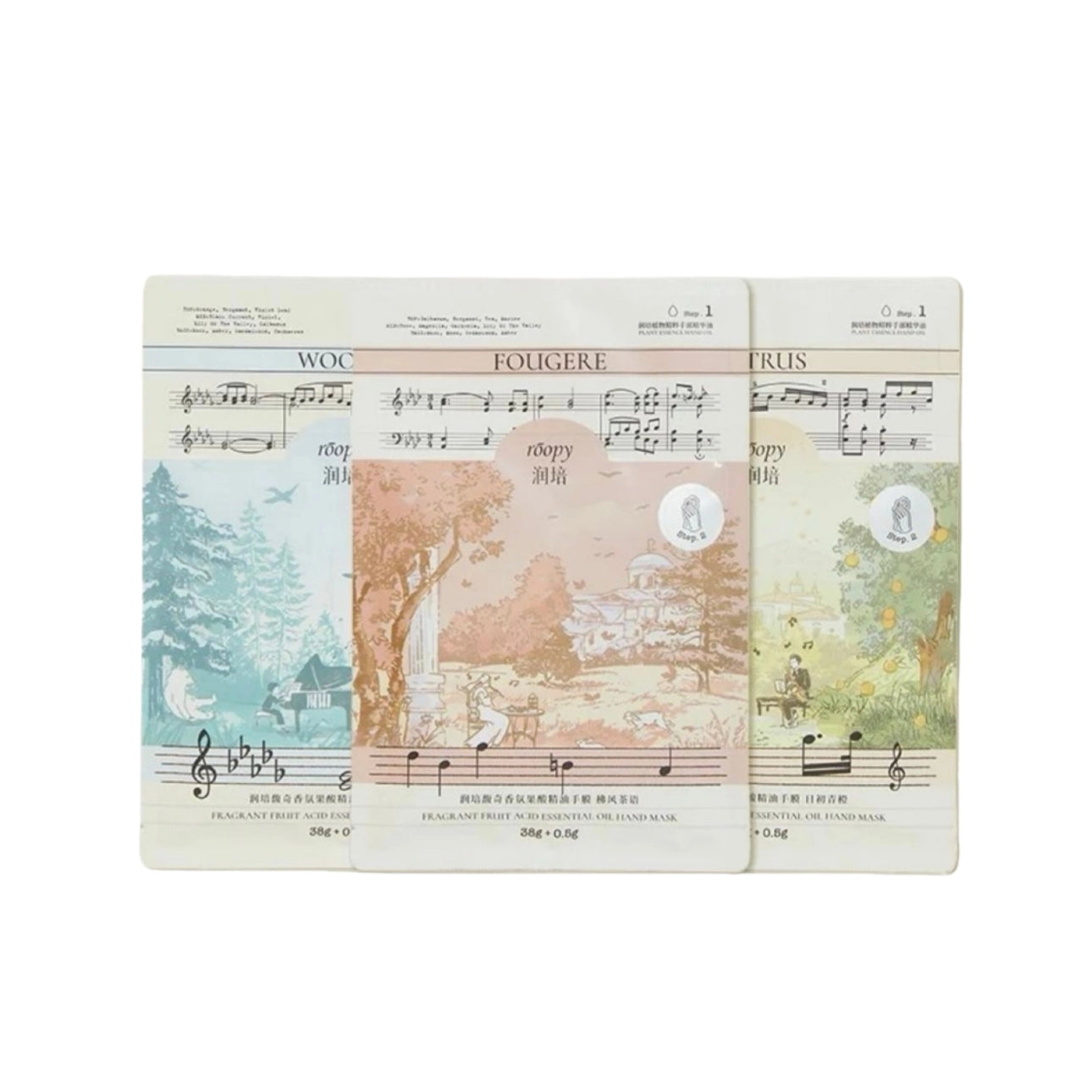 roopy - Fragrant Fruit Acid Essential Oil Hand Mask 38.5g