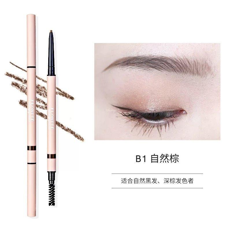 Flortte Dual Ends Eyebrow Pencil for Beginners B1-B5 0.3g