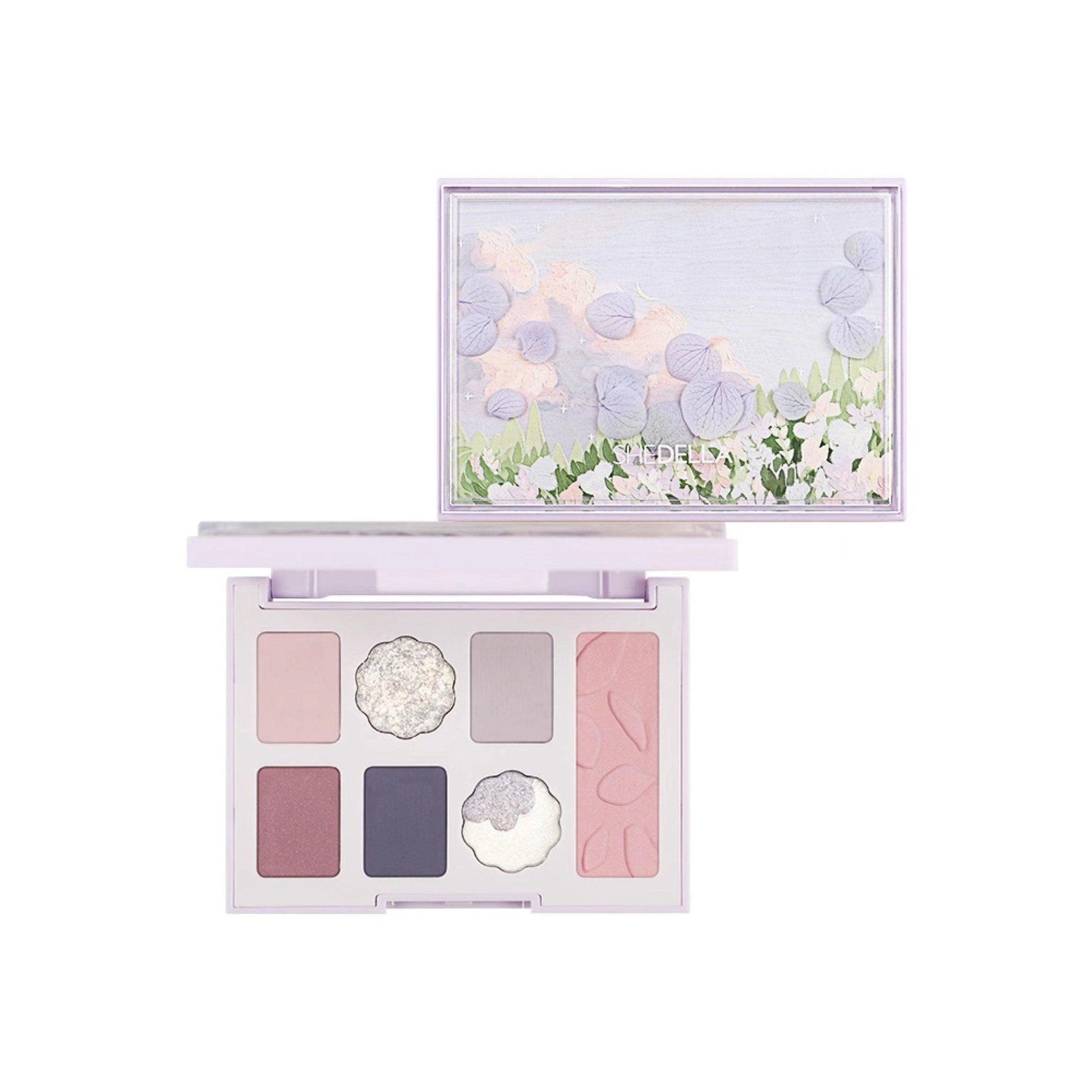 Shedella Seven Colors Floral Eyeshadow Palette SDL06 - Chic Decent