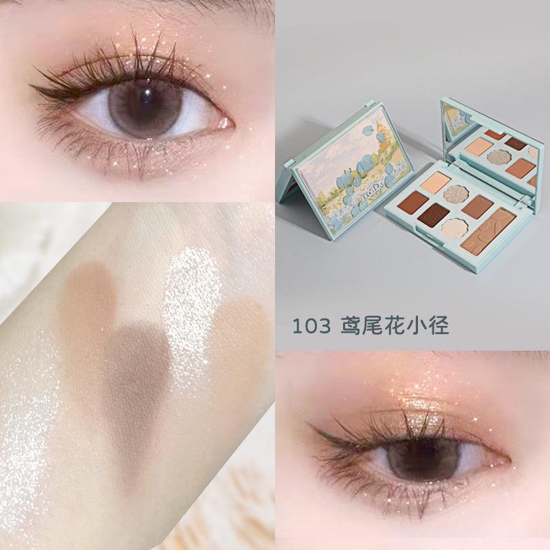 Shedella Seven Colors Floral Eyeshadow Palette SDL06 - Chic Decent